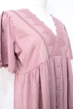 画像3: axes femme / Ｖネックカットソーワンピース  ピンク Y-25-09-16-063-AX-OP-SZ-ZY
