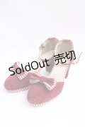 axes femme POETIQUE / ギンガムリボンパンプス L ワイン Y-25-09-16-007-AX-SH-SZ-ZY
