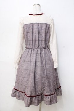 画像3: axes femme POETIQUE / レース切替チェックワンピース   Y-25-09-16-065-AX-OP-SZ-ZY