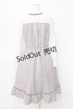 画像3: axes femme POETIQUE / レース切替チェックワンピース   Y-25-09-16-065-AX-OP-SZ-ZY