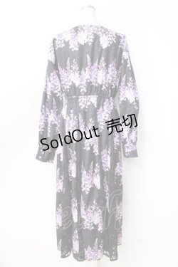 画像3: axes femme / カシュクールワンピース  黒 Y-25-09-16-066-AX-OP-SZ-ZY