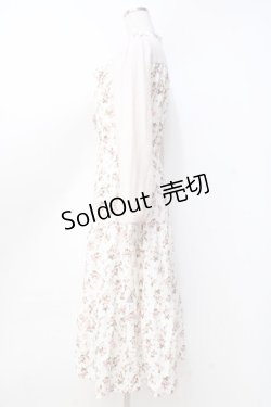 画像2: axes femme POETIQUE / フラワーシフォンワンピース  白 Y-25-09-16-068-AX-OP-SZ-ZY