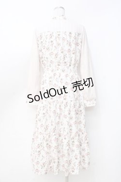 画像3: axes femme POETIQUE / フラワーシフォンワンピース  白 Y-25-09-16-068-AX-OP-SZ-ZY