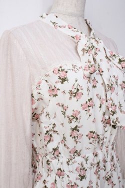画像4: axes femme POETIQUE / フラワーシフォンワンピース  白 Y-25-09-16-068-AX-OP-SZ-ZY