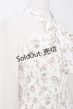 画像4: axes femme POETIQUE / フラワーシフォンワンピース  白 Y-25-09-16-068-AX-OP-SZ-ZY