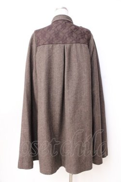 画像2: axes femme / ナポレオンマント風コート  ブラウン Y-25-09-16-071-AX-CO-SZ-ZY