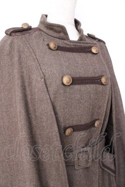 画像3: axes femme / ナポレオンマント風コート  ブラウン Y-25-09-16-071-AX-CO-SZ-ZY