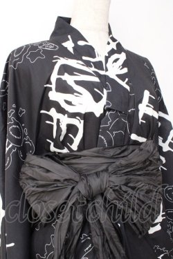 画像4: Amilige / MELT Bear総柄浴衣 F 黒 Y-25-09-16-074-PU-OP-SZ-ZT405