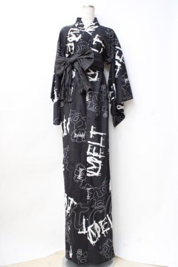 画像6: Amilige / MELT Bear総柄浴衣 F 黒 Y-25-09-16-074-PU-OP-SZ-ZT405