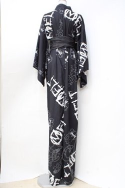 画像7: Amilige / MELT Bear総柄浴衣 F 黒 Y-25-09-16-074-PU-OP-SZ-ZT405