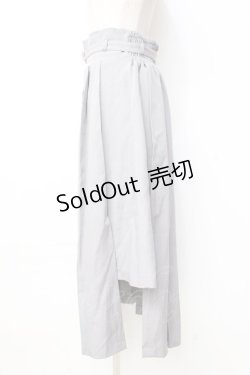 画像2: axes femme / ベルト付きスリットプリーツスカート  グレー Y-25-09-16-076-AX-SK-SZ-ZY