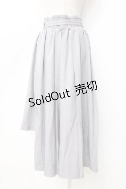 画像3: axes femme / ベルト付きスリットプリーツスカート  グレー Y-25-09-16-076-AX-SK-SZ-ZY