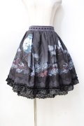 axes femme kawaii / トリックナイトスカート  黒 Y-25-09-16-079-AX-SK-SZ-ZY