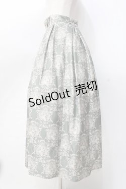 画像2: axes femme / ローズガーランド柄ロングスカート  グリーン Y-25-09-16-082-AX-SK-SZ-ZI