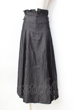 画像1: axes femme / ZIPハイウエストスカート  黒 Y-25-09-16-087-AX-TO-SZ-ZY