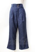 axes femme / ハイウエストジャガードパンツ  紺 Y-25-09-16-091-AX-PA-SZ-ZY