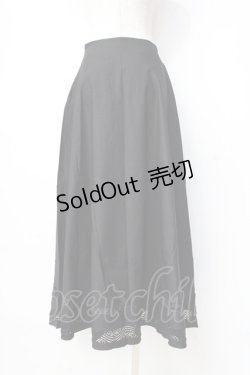 画像3: Ozz On / ロングフレアスカート  黒 Y-25-09-16-094-OO-SK-SZ-ZY