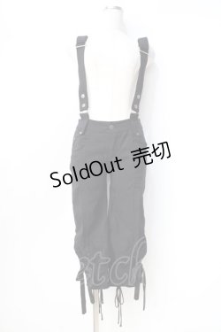 画像1: Ozz Croce / サスペンダー付きパンツ  黒 Y-25-09-16-097-OO-PA-SZ-ZY
