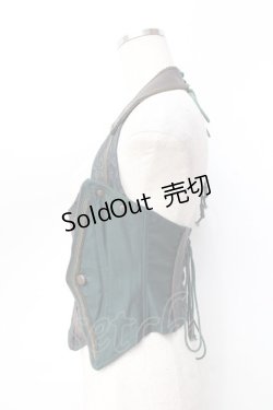 画像2: Ozz oneste / コルセット風ベスト  グリーン Y-25-09-16-011-OO-TO-SZ-ZY