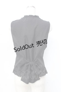 画像3: axes femme / アンティーク風フック釦ベスト  黒 Y-25-09-16-012-AX-TO-SZ-ZY