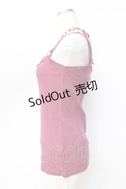 画像2: axes femme / ホルター付きガーデンキャミ  ワイン Y-25-09-16-017-AX-TO-SZ-ZY