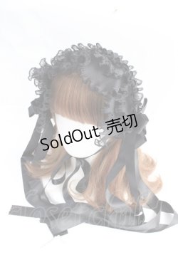 画像1: Luxmira / プリーツレースのヘッドドレス”Femme fatale”  黒 Y-25-09-16-003-GO-AC-HR-ZY