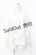 axes femme kawaii / タッセルリボンブラウス  生成り Y-25-09-16-022-AX-BL-SZ-ZY