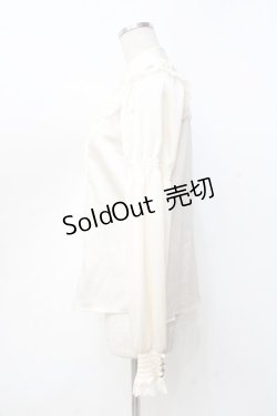 画像2: axes femme kawaii / タッセルリボンブラウス  生成り Y-25-09-16-022-AX-BL-SZ-ZY