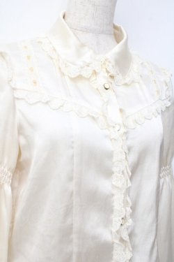 画像5: axes femme kawaii / タッセルリボンブラウス  生成り Y-25-09-16-022-AX-BL-SZ-ZY
