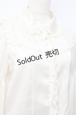 画像5: axes femme kawaii / タッセルリボンブラウス  生成り Y-25-09-16-022-AX-BL-SZ-ZY