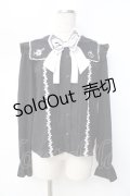 axes femme POETIQUE / ドリーミーメルヘン柄刺繍ブラウス/Disney  黒 Y-25-09-16-023-AX-BL-SZ-ZY