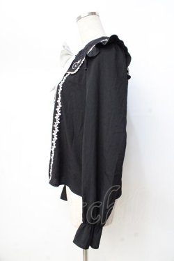 画像2: axes femme POETIQUE / ドリーミーメルヘン柄刺繍ブラウス/Disney  黒 Y-25-09-16-023-AX-BL-SZ-ZY
