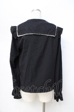 画像3: axes femme POETIQUE / ドリーミーメルヘン柄刺繍ブラウス/Disney  黒 Y-25-09-16-023-AX-BL-SZ-ZY