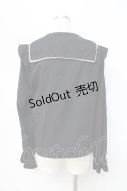 画像3: axes femme POETIQUE / ドリーミーメルヘン柄刺繍ブラウス/Disney  黒 Y-25-09-16-023-AX-BL-SZ-ZY