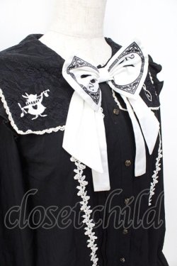 画像4: axes femme POETIQUE / ドリーミーメルヘン柄刺繍ブラウス/Disney  黒 Y-25-09-16-023-AX-BL-SZ-ZY