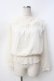 画像1: axes femme POETIQUE / 巻き薔薇シフォンブラウス  白 Y-25-09-16-025-AX-BL-SZ-ZY (1)
