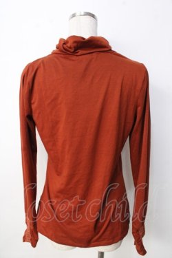 画像2: axes femme / ブレード配色ハイネックカットソー  オレンジ Y-25-09-22-040-AX-TO-SZ-ZY