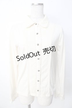 画像1: axes femme / レース使いブラウス風プルオーバー M 生成り Y-25-09-22-044-AX-TO-SZ-ZY