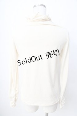 画像2: axes femme / プチローズハイネックカットソー  生成り Y-25-09-22-045-AX-TO-SZ-ZY