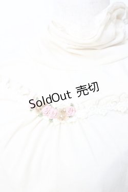 画像3: axes femme / プチローズハイネックカットソー  生成り Y-25-09-22-045-AX-TO-SZ-ZY