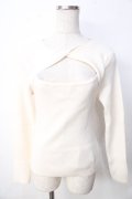 axes femme POETIQUE / ツイストカットアウトプルオーバー M 生成り Y-25-09-22-046-AX-TO-SZ-ZY