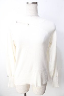 画像1: axes femme / カットアウトハイネックニット F 生成り Y-25-09-22-048-AX-TO-SZ-ZY