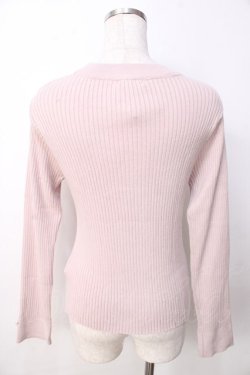 画像2: axes femme / ランダムパールデザインニット  ピンク Y-25-09-22-052-AX-TO-SZ-ZY