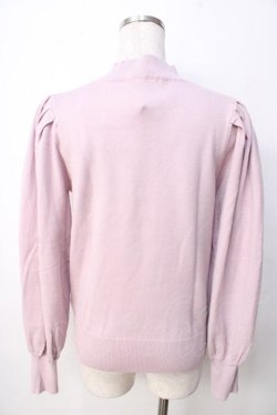 画像2: axes femme / ビジューラメニットプルオーバー  ピンク Y-25-09-22-055-AX-TO-SZ-ZY