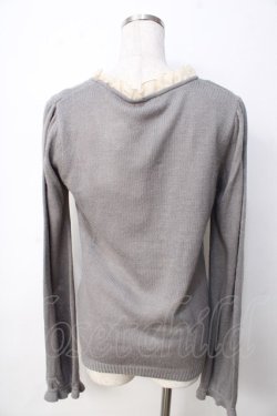 画像2: axes femme / ラッピングリボンデザインニット  グレー Y-25-09-22-059-AX-TO-SZ-ZY