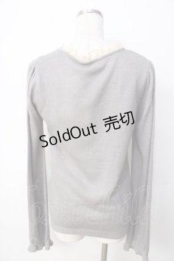 画像2: axes femme / ラッピングリボンデザインニット  グレー Y-25-09-22-059-AX-TO-SZ-ZI