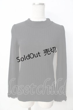 画像1: axes femme / ハイネックインナープルオーバー M 黒 Y-25-09-22-067-AX-TO-SZ-ZI