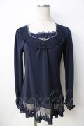 axes femme / 裾デコレーションインナーPO M 紺 Y-25-09-22-069-AX-TO-SZ-ZI