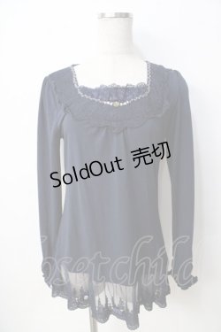 画像1: axes femme / 裾デコレーションインナーPO M 紺 Y-25-09-22-069-AX-TO-SZ-ZI