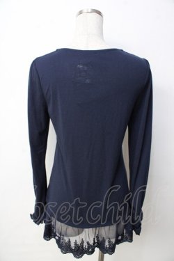 画像2: axes femme / 裾デコレーションインナーPO M 紺 Y-25-09-22-069-AX-TO-SZ-ZY